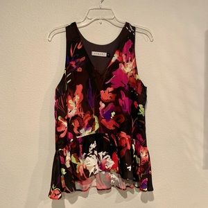 Askari Peplum Sleeveless Top